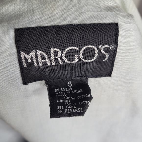 Striped Color block Zip And Shackle Hooded Oversized Denim Jacket Unisex Small - Picture 7 of 16